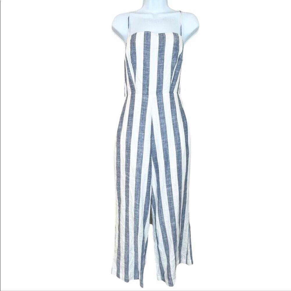 WILLOW Eli Open Back Linen Blend Jumpsuit Medium NWT - Picture 2 of 10